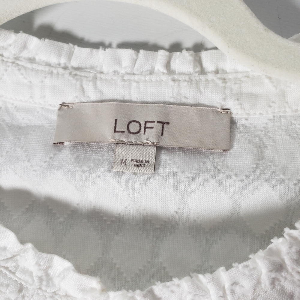 Loft Victorian Revival Buttondown Prarie Ruffle Jacquard Castlecore Cos Theater View 2